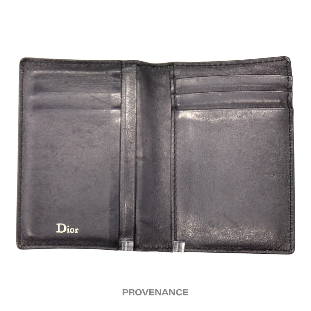 🔴 Dior Pocket Organizer Wallet - Perforated Black Leather - Picture 7 of 7